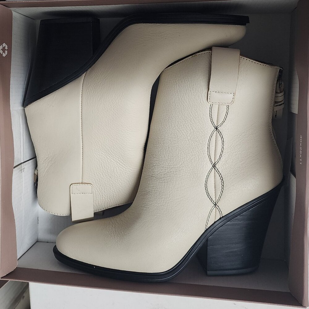 Germaine Putty Leather Franco Sarto Ankle Boots